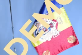 Drapel Romania pentru interior, satin cu dubla fata material lucios